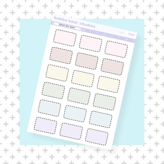 Dashed Half Boxes Mini Muted Bubba Bear Studios Dashed Half Boxes