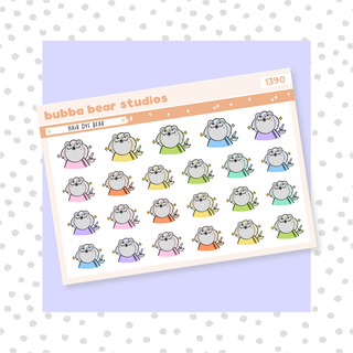 Hair Dye Bear Colorful Bubba Bear Studios Hair Dye Bear