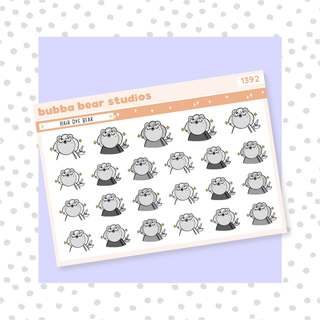 Hair Dye Bear Minimal Bubba Bear Studios Hair Dye Bear