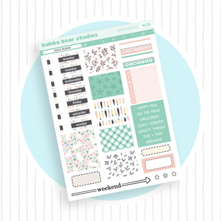 HOBONICHI COUSIN - Easter Meadow Page I - Deco & Date Covers Bubba Bear Studios HOBONICHI COUSIN - Easter Meadow