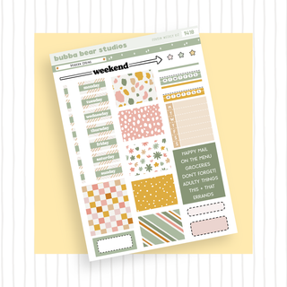 HOBONICHI COUSIN - Modern Spring Page I - Deco & Date Covers Bubba Bear Studios HOBONICHI COUSIN - Modern Spring