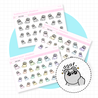 DGAF Bear Buy All (Set of 3) Bubba Bear Studios DGAF Bear