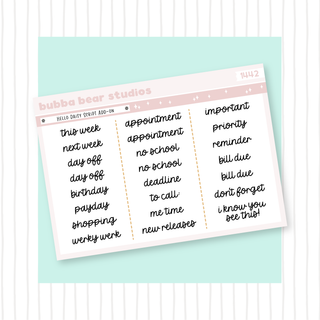 Hello Daisy Script Add-On Bubba Bear Studios Hello Daisy Script Add-On Stationery