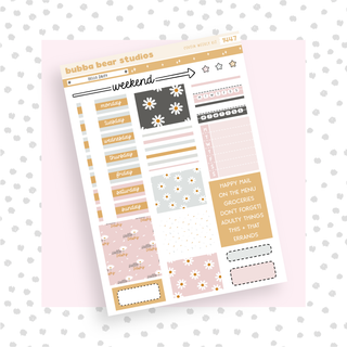 HOBONICHI COUSIN - Hello Daisy Page I - Deco & Date Covers Bubba Bear Studios HOBONICHI COUSIN - Hello Daisy Stationery