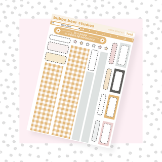 HOBONICHI COUSIN - Hello Daisy Page II - Washi & Boxes Bubba Bear Studios HOBONICHI COUSIN - Hello Daisy Stationery