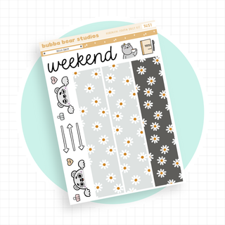 Hobonichi Cousin DAILY - Hello Daisy Page 3 - Washi & Doodles Bubba Bear Studios Hobonichi Cousin DAILY - Hello Daisy Stationery