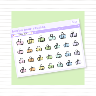 Binder Clips Colorful Bubba Bear Studios Binder Clips Stationery