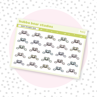 Happy Peekaboo Bears Muted Bubba Bear Studios Happy Peekaboo Bears Stationery