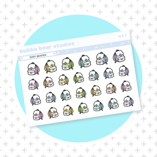 Derpy Backpack Colorful Bubba Bear Studios Derpy Backpack Stationery