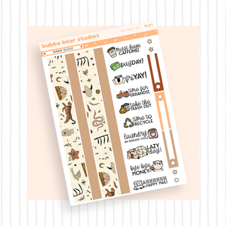 MINI - Summer Solstice Page 3 - Washi and Text Bubba Bear Studios MINI - Summer Solstice Stationery