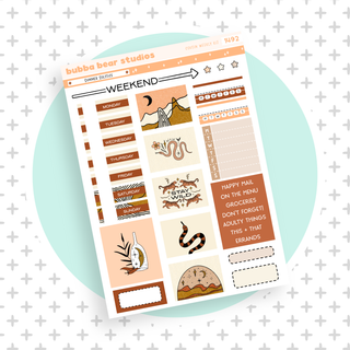 HOBONICHI COUSIN - Summer Solstice Page I - Deco & Date Covers Bubba Bear Studios HOBONICHI COUSIN - Summer Solstice Stationery