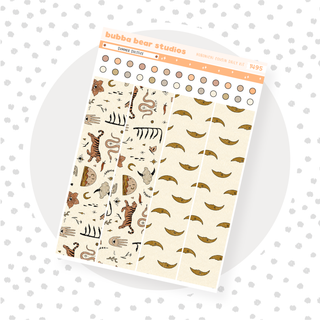 Hobonichi Cousin DAILY - Summer Solstice Page 2 - Washi & Checklist Circles Bubba Bear Studios Hobonichi Cousin DAILY - Summer Solstice Stationery