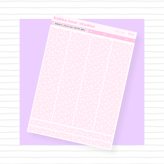 Hobonichi Cousin Daily Pages Bottom Washi - Dots Pink Bubba Bear Studios Hobonichi Cousin Daily Pages Bottom Washi - Dots