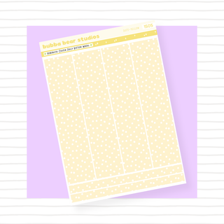Hobonichi Cousin Daily Pages Bottom Washi - Dots Yellow Bubba Bear Studios Hobonichi Cousin Daily Pages Bottom Washi - Dots