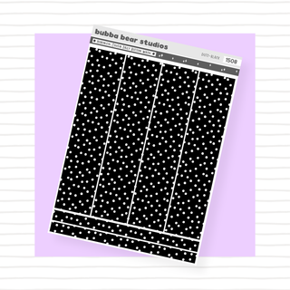 Hobonichi Cousin Daily Pages Bottom Washi - Dots Black Bubba Bear Studios Hobonichi Cousin Daily Pages Bottom Washi - Dots