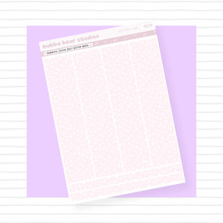 Hobonichi Cousin Daily Pages Bottom Washi - Dots Soft Pink Bubba Bear Studios Hobonichi Cousin Daily Pages Bottom Washi - Dots
