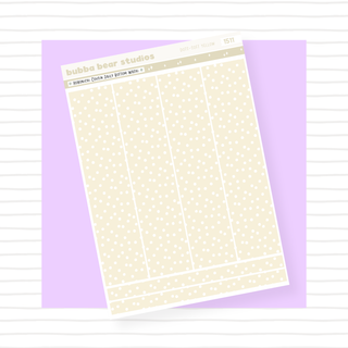 Hobonichi Cousin Daily Pages Bottom Washi - Dots Soft Yellow Bubba Bear Studios Hobonichi Cousin Daily Pages Bottom Washi - Dots