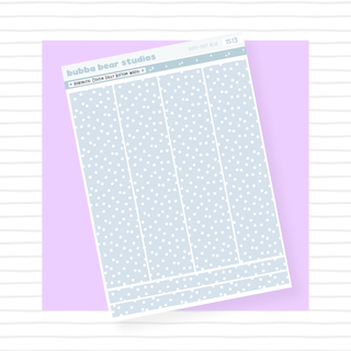 Hobonichi Cousin Daily Pages Bottom Washi - Dots Soft Blue Bubba Bear Studios Hobonichi Cousin Daily Pages Bottom Washi - Dots