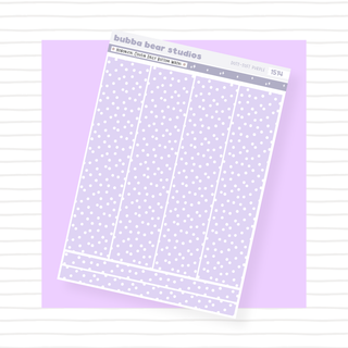 Hobonichi Cousin Daily Pages Bottom Washi - Dots Soft Purple Bubba Bear Studios Hobonichi Cousin Daily Pages Bottom Washi - Dots