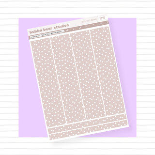 Hobonichi Cousin Daily Pages Bottom Washi - Dots Soft Brown Bubba Bear Studios Hobonichi Cousin Daily Pages Bottom Washi - Dots