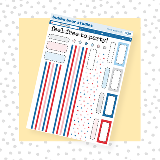 HOBONICHI COUSIN - Free Smiles Page II - Washi & Boxes Bubba Bear Studios HOBONICHI COUSIN - Free Smiles Stationery