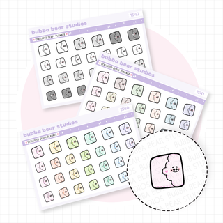 Scalloped Derpy Planners Buy All (Set of 3) Bubba Bear Studios Scalloped Derpy Planners Stationery