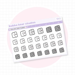Scalloped Derpy Planners Minimal Bubba Bear Studios Scalloped Derpy Planners Stationery