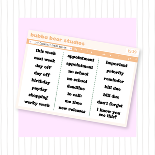 Live Colorfully Script Add-On Bubba Bear Studios Live Colorfully Script Add-On Stationery