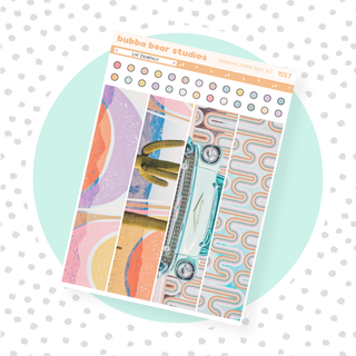 Hobonichi Cousin DAILY - Live Colorfully Page 2 - Washi & Checklist Circles Bubba Bear Studios Hobonichi Cousin DAILY - Live Colorfully Stationery