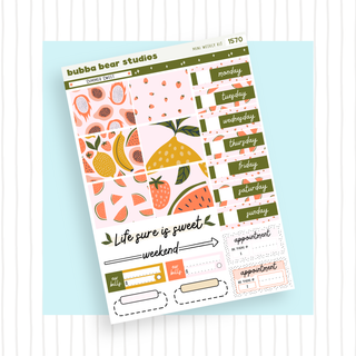 MINI - Summer Sweet Page 1 - Deco and Date Covers Bubba Bear Studios MINI - Summer Sweet Stationery