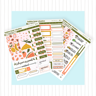 MINI - Summer Sweet Full Mini Kit Bubba Bear Studios MINI - Summer Sweet Stationery