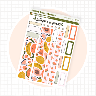 HOBONICHI COUSIN - Summer Sweet Page II - Washi & Boxes Bubba Bear Studios HOBONICHI COUSIN - Summer Sweet Stationery