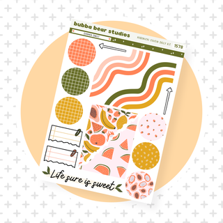 Hobonichi Cousin DAILY - Summer Sweet Page 4 - Extras Bubba Bear Studios Hobonichi Cousin DAILY - Summer Sweet Stationery