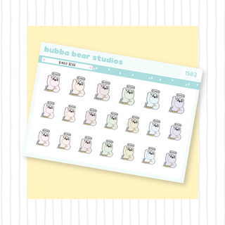 Bingo Bear Muted Bubba Bear Studios Bingo Bear Stationery