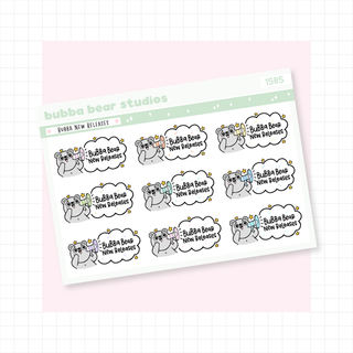 Bubba New Releases Colorful Bubba Bear Studios Bubba New Releases Stationery