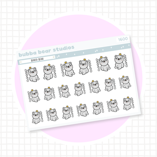 Bored Bear Minimal Bubba Bear Studios Bored Bear Stationery