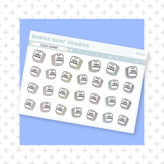 Folded Laundry Muted Bubba Bear Studios Folded Laundry Stationery