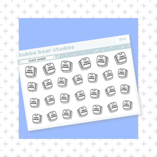 Folded Laundry Minimal Bubba Bear Studios Folded Laundry Stationery
