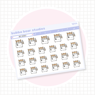 Bed Doodle Minimal Bubba Bear Studios Bed Doodle Stationery