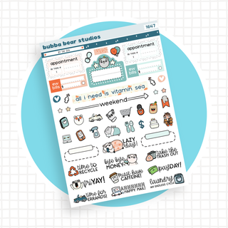 VERTICAL - By The Sea VERTICAL Page 3 - Icons Bubba Bear Studios VERTICAL - By The Sea Stationery