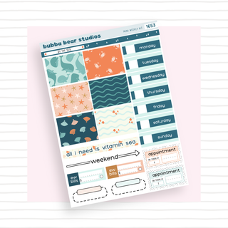 MINI - By The Sea Page 1 - Deco and Date Covers Bubba Bear Studios MINI - By The Sea Stationery