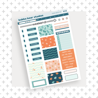 HOBONICHI COUSIN - By The Sea Page I - Deco & Date Covers Bubba Bear Studios HOBONICHI COUSIN - By The Sea Stationery