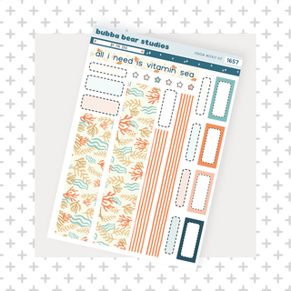 HOBONICHI COUSIN - By The Sea Page II - Washi & Boxes Bubba Bear Studios HOBONICHI COUSIN - By The Sea Stationery