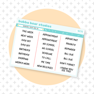 Adorkable Script Add-On Bubba Bear Studios Adorkable Script Add-On Stationery