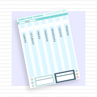 Hobonichi Cousin DAILY - Adorkable Page 1 - Date Cover Strips Bubba Bear Studios Hobonichi Cousin DAILY - Adorkable Stationery