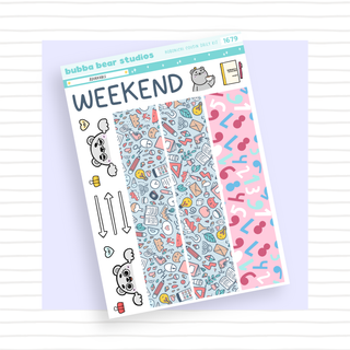 Hobonichi Cousin DAILY - Adorkable Page 3 - Washi & Doodles Bubba Bear Studios Hobonichi Cousin DAILY - Adorkable Stationery