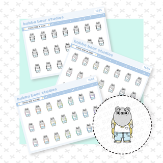 School Bear in Jeans Buy All (Set of 3) Bubba Bear Studios School Bear in Jeans Stationery