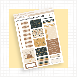 HOBONICHI COUSIN - Desert Sands Page I - Deco & Date Covers Bubba Bear Studios HOBONICHI COUSIN - Desert Sands Stationery