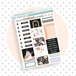 HOBONICHI COUSIN - It's All Boo-vy, Baby Page I - Deco & Date Covers Bubba Bear Studios HOBONICHI COUSIN - It's All Boo-vy, Baby Stationery