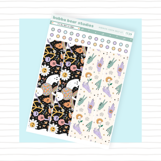 Hobonichi Cousin DAILY - It's All Boo-vy, Baby Page 2 - Washi & Checklist Circles Bubba Bear Studios Hobonichi Cousin DAILY - It's All Boo-vy, Baby Stationery